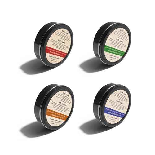 Beard Butter 4-Pack Sampler ? Premium Grooming Kit for Beard Care & Style | Infused with All-Natural Shea Butter | Made in North America | 4 x 1oz Tins