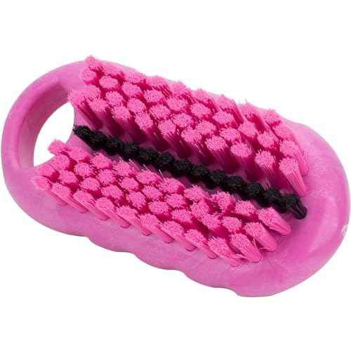 SPARTA Nail Scrub Brush Commercial-Grade, Heavy-Duty Hand and Fingernail Brush with Stiff Bristles for Gardeners, Mechanics, And Foodservice Personnel, Plastic, 5 Inches, Pink, (Pack of 12)