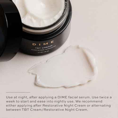 DIME Beauty TBT Cream, Anti-Aging Retinol Cream Alternative and Face Moisturizer with Bakuchiol, Lightweight Night Cream 1.7 oz / 50 ml
