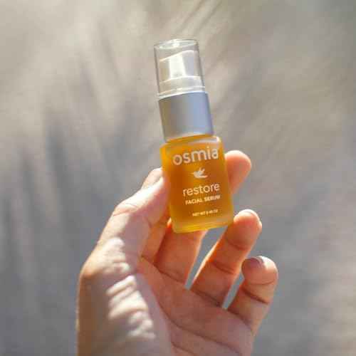 Osmia Skincare - Natural Restore Facial Serum | Lavender, Carrot Seed, Jojoba, Borage, + Pomegranate Oils | Moisturize, Boost, Nourish | Clean Beauty For Healthy Skin (0.45 fl oz | 13.3 ml)