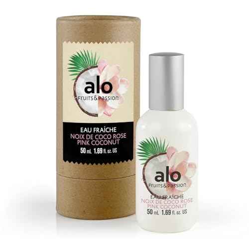 Cucina Fruits & Passion Alo Pink Coconut Eau Fraiche light, airy fresh spray perfume in warm weather 50 ml/ 1.69 fl.oz