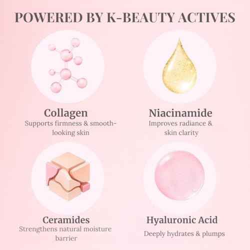 Korean Collagen Night Wrapping Mask - Overnight Peel Off Facial Mask for Face - Hydrating Sleeping Mask Skincare - Anti-Aging Glass Skin Elasticity Treatment - Women