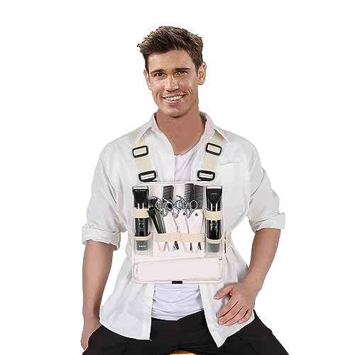 Leather Fashionable & Functional Chest Rig Bag for Barbers, Stylish Haircut Tools Storage Chest Bag for Barber
