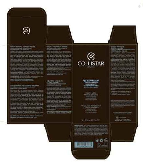 Collistar Magic Drops Self-Tanning Concentrate for Body-Legs, 4.2 Ounce