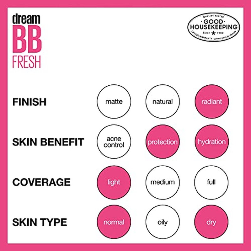 Maybelline Dream Fresh BB Cream SPF 30 Light/Medium 1oz