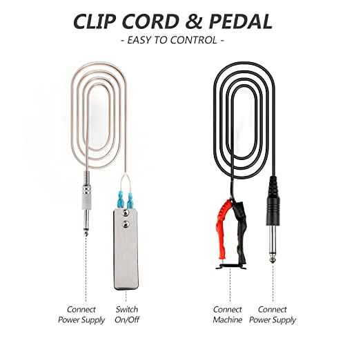 Solong Complete Tattoo Kit 4 Pro Machine Guns Power Supply Foot Pedal Needles with Carry Case TK465-US