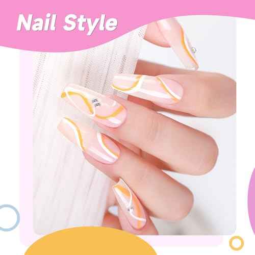 TWOEIGHT Gel Nail Polish Liner Nail Art 12 Colors 8ml UV Lamp Soak-off Polishes Pigmented Red Pink Glitter Built Thin Brush in Bottle Manicure DIY at Home Salon Quality Gift for Women for Mom