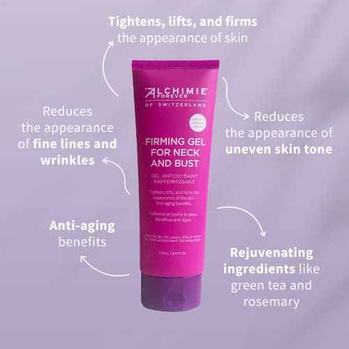 Alchimie Forever Firming Gel For Neck And Bust | Tightens, Lifts and Firms. Evens Tone | 8 Fl Oz
