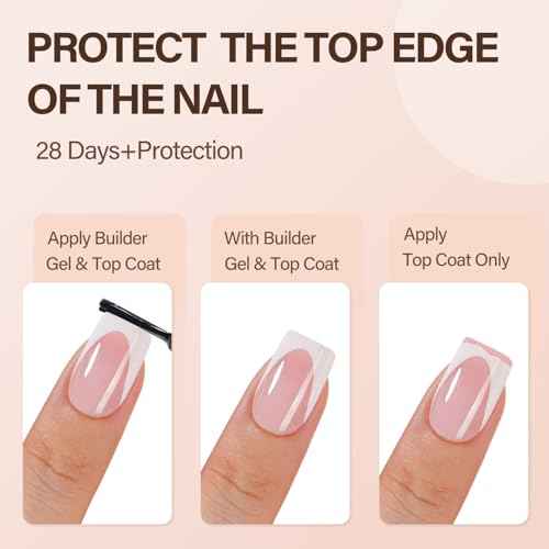 Vansiho Deep French Gel Nail Tips, 150Pcs Short Square Gel Nail Tips, Pink French Tips Press on Nails, Soft Gel Nails French Square Gel Tips, Fake Nails for Nail Art DIY 15 Sizes