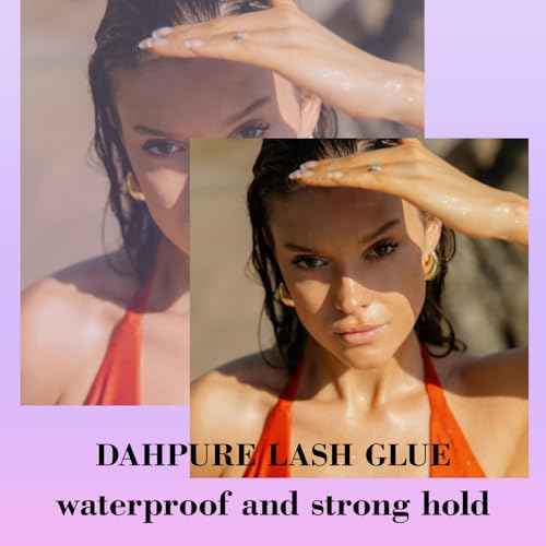 Cluster Lash Glue Lasts for 2-3 Weeks and Waterproof Lash Extension Glue Strong Hold and No Fume 5ml