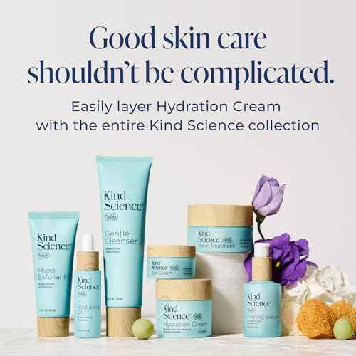 Kind Science Hydration Cream - Moisturizer Face Cream For Women - Anti Aging for Day and Night - Visibly Reduces Wrinkles, Improves Smoothness & Elasticity - Fragrance Free, Cruelty Free, 2 oz
