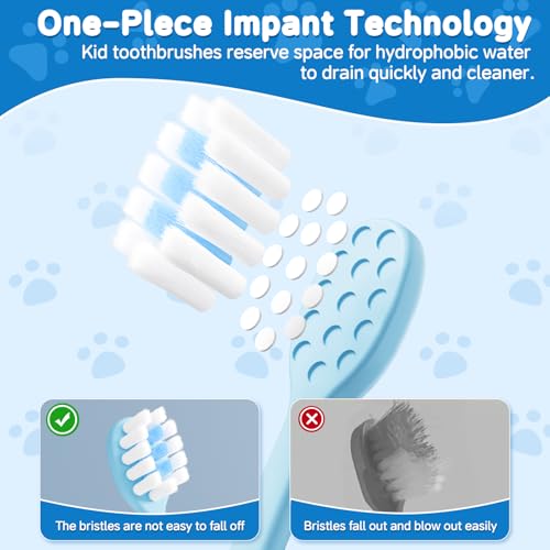 8 Pack Kids Toothbrushes Extra Soft Toddler Toothbrush 2-8 Years Children Manual Toothbrushes for Clean Teeth Cute Kid Toothbrushes Make Your Toddler Love Brushing Teeth