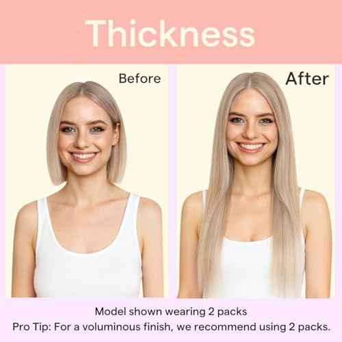 Full Shine 22 inch Blonde Hair Extensions Clip in Human Hair, Ash Blonde Highlights Clip in Hair Extensions Real Human Hair, Straight Thick Full Head 7pcs 120g