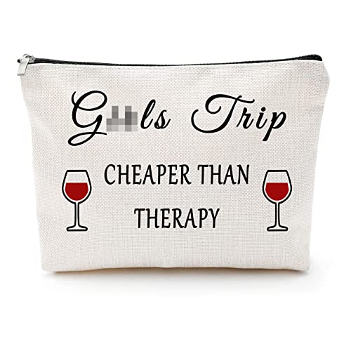 Girls Trip Gift Makeup Bag for Sister Weekend Getaway Cosmetic Case