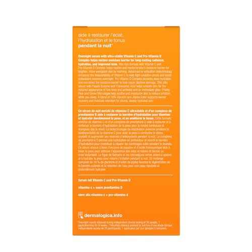 Dermalogica BioLumin-C Night Restore Vitamin C Serum for face, Overnight Skin Hydration and Barrier Repair Serum, 0.85 fl oz