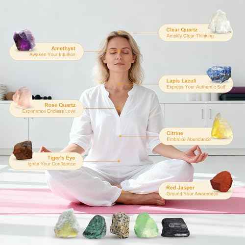 Alitifiy Get Well Soon Self Care Package Box, Birthday Xmas Gifts for Women, Sunflower Relaxing Feel Better Soon Basket Package w/ 12pcs Crystals Healing Stones, Sunshine and Wellness Presents for Her