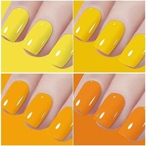 Vishine 48 Colors Gel Nail Polish Set, Autumn Winter Popular Nail Polish with Base Top Coat, Lasting UV LED Gel Polish Manicure Kit 8ml