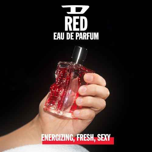 DIESEL D RED, Eau de Parfum & Fragrance Gift Set for Men, Fougere & Aromatic With Notes of Red Grapefruit, Lavender & Sandalwood