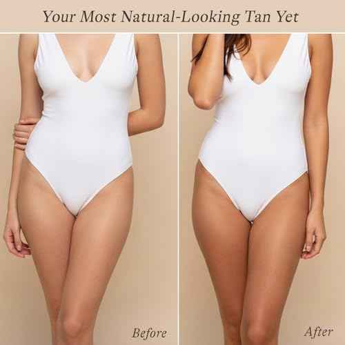 Self Tanner Tanning Mousse Kit - USA Made with Natural & Organic Ingredients, Self Tanner Mousse and Mitt, Tan Kit, Fake Tan Tanning Foam, Medium to Dark, Sunless Tanners Best Sellers