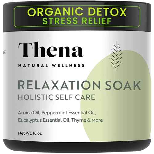 Organic Relaxation Bath Therapy Relaxing Eucalyptus Peppermint Arnica Oil, for Stress Relief Muscle Recovery Detox, Best Self Care Relaxing Gifts for Women Men