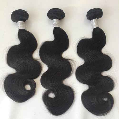Body Wave Human Hair Bundles One-Directional Cuticles 12 14 16 Inch 3 Bundles Human Hair Weave 12A Unprocessed Brazilian Virgin Human Hair Extensions