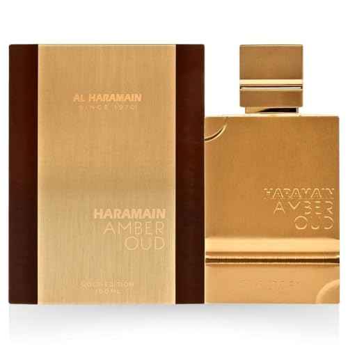 Al Haramain Amber Oud Gold Edition Eau De Parfum Spray 100ml (3.4 oz) - Unisex Arabian Perfume for Women & Men, Long-Lasting Amber Cologne with Refreshing & Sweet Fragrance