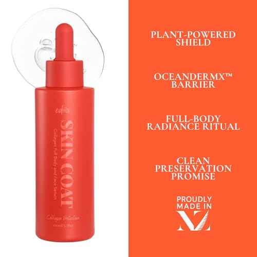 ed&i SKIN COAT Collagen Boosting Serum for Body & Face, Skin Tightening, Hydrating, Moisturizing & Firming, Plumping Serum for Women, Glowing Look, 3.38 oz