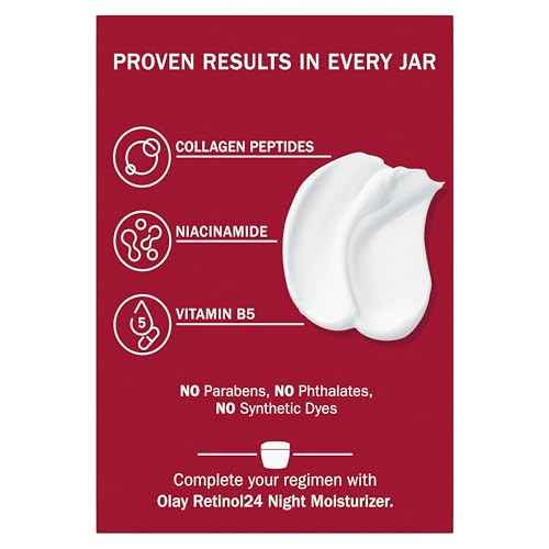 Olay Collagen Peptide Face Moisturizer, Firming Cream for Women, Fragrance-Free, Non-Greasy - Hydrating, Anti-Aging, Anti-Wrinkle, Smooth Fine Lines, Plumping Skin Care - Niacinamide, 1.7 Oz
