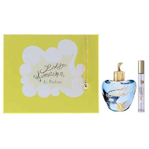 Lolita Lempicka Le Parfum Gift Set - 3.4 Oz Spray Bottle with Necklace & 0.25 Oz Travel Spray