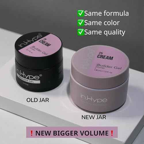 IN.HYPE UV/LED Camouflage Hard/Builder Gel for Nail Extension/Strengthening/Overlays (Silk)