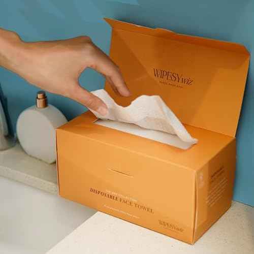 Disposable Face Towels, 3 Pack (210 Total), Enriched with Camellia Extract, Large Facial Cleansing Wipes, Quick-Dry Makeup Remover Cloths, Soft Towelettes for Women & Men - 7.9"x7.9"