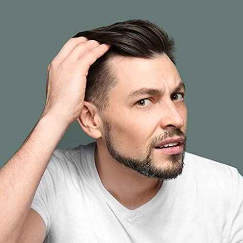 Men¡¯s Toupee Soft Thin Skin 0.06mm PU 10x8inch Hair Replacement for Men's Hairpiece 100% European Human Hair Pieces for Man #3 Dark Brown Color