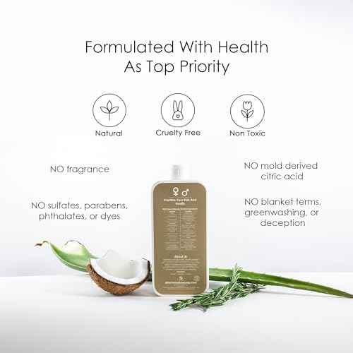 GirlyMan Natural Body Wash - Made with Olive Oil & Aloe Extract, No Artificial Fragrance, PH Balanced, Gentle Formula, Nourishing Ingredients, Family Owned (Unscented)