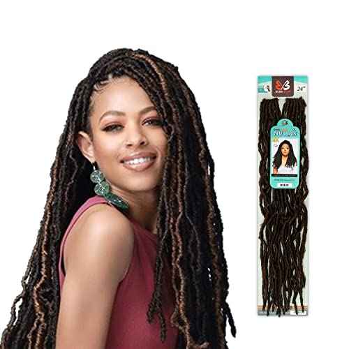 (6-PACK) Bobbi Boss Synthetic Hair Crochet Braids African Roots Braid Collection Nu Locs 24" (4)