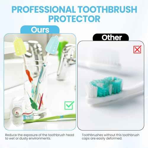 6 Packs Silicone Toothbrush Covers, Tooth Brush Cover Cap for Electric & Manual Toothbrushes, Toothbrush Travel Essentials