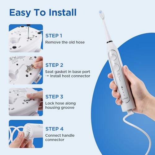 Replacemet Hose Fit for Waterpik Sonic-Fusion SF-01/02/03/04, Replacement Parts for Water pik Accessories, 1Pack