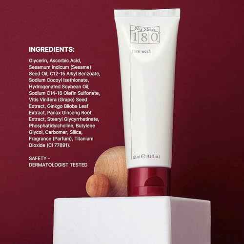 Nu Skin 180¡Ƣç Face Wash | Aging Cleanser | Vitamin C Face Wash for Youthful Appearance | Fine Lines Reduction & Face Moisturizer | 4.2 Fl Oz | 1 Pack