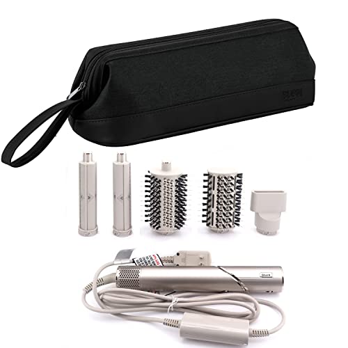 Airwrap Travel Case for Dyson/Shark Flexstyle, Travel Pouch for Complete Styler and Attachments, Travel Bag for Hair Dryer (Black)