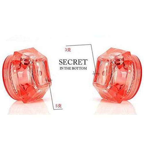 100Pcs Clear Refillable Empty DIY Cosmetic Pot Jars Case Diamond-shape Sample Bottles Vials Container for Eye Shadow Nails Powder Jewelry Makeup Cream Lotion Storage Travel Small Jar (3G)