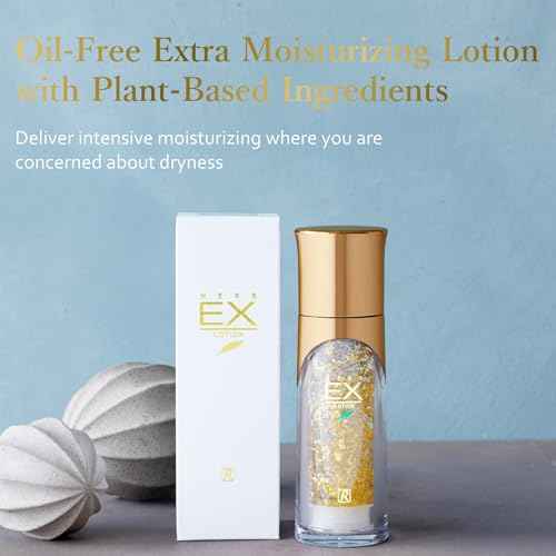 ROYAL HERB EX LOTION Face, Neck and D?collet? Moisturizer with Aloe Vera, Hyaluronic Acid, Yeast Extract and Gold, 1.18 FL OZ / 35ml