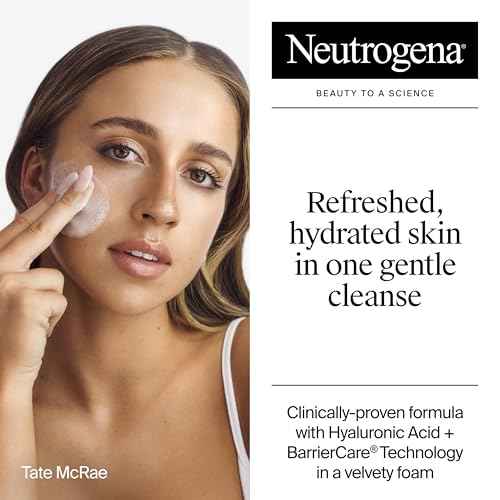 Neutrogena Hydro Boost Face Wash, Hydrating Facial Cleanser with Hyaluronic Acid, Daily Foaming Face Wash & Makeup Remover, Hypoallergenic, Alcohol- & Paraben-Free Gel Cleanser, 16 Fl. Oz