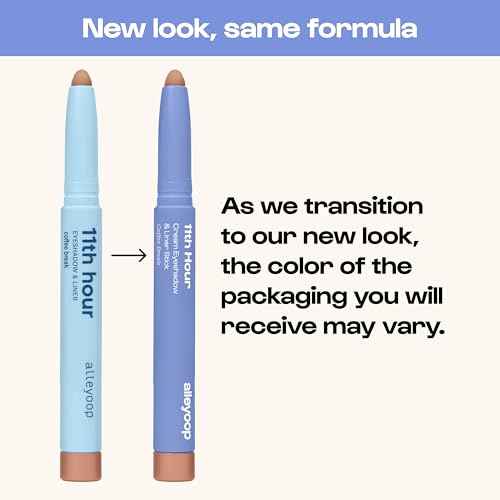 ALLEYOOP 11th Hour Waterproof Cream Eyeshadow Stick ? Long-Lasting Eye Shadow Pencil & Eyeliner, Cream to Powder Stick & Highlighter ? Smudge-Proof Eyeshadow Shimmer, Plum Up Shimmer