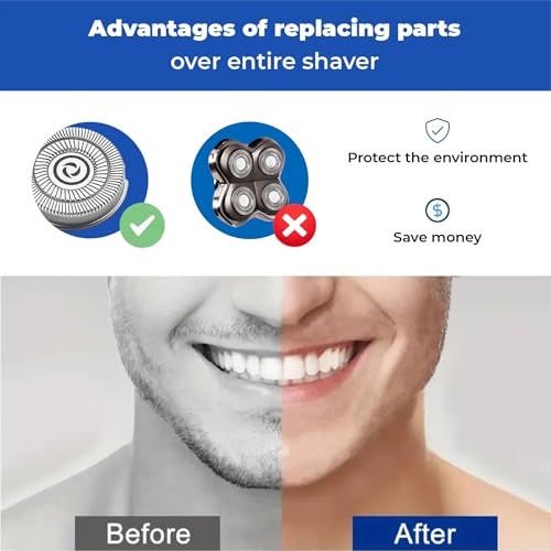 4 Pack Shaver Replacement Blades Compatible with Sku*l Shaver Pitbull Gold PRO & Silver - Pitbull Shaver Replacement Blade, Enhanced Pitbull Shaver Replacement Heads for Superior Shaving