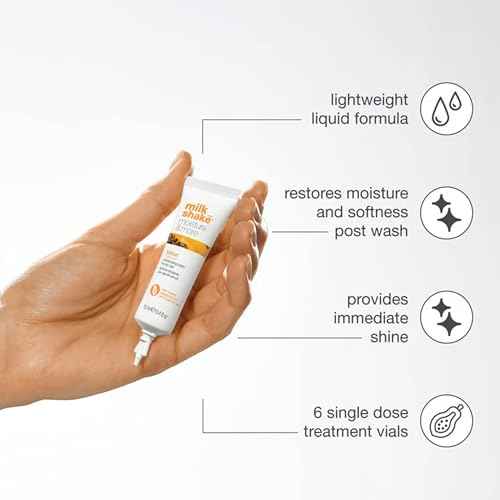 milk_shake Moisture & More Hydrating Lotion Vials - Intense Weekly Hydration Treatment for Dry, Dehydrated Hair | Restores Shine and Moisture | Tropical Scent