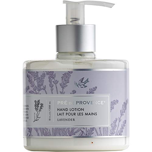 Pre de Provence Collection Shea Butter Enriched Silky Smooth Emollient Hand Lotion, Lavender, 11 Fl Oz