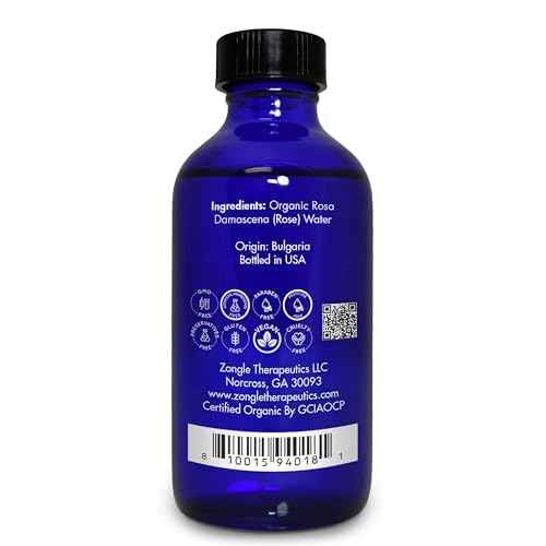 Organic, Rose Water, Spray for Face, Hyderating Toner ? 100% Pure, Rose Water, by Zongle Therapeutics Grade, 4 Oz