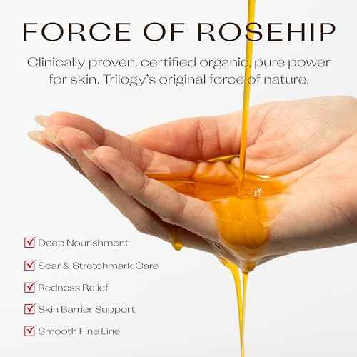 Trilogy Certified Organic Rosehip Oil Duo, Intensive Nourishment, Improves Appearance of Scars, Stretch Marks, Fine Lines, & Wrinkles, 0.68 fl oz each