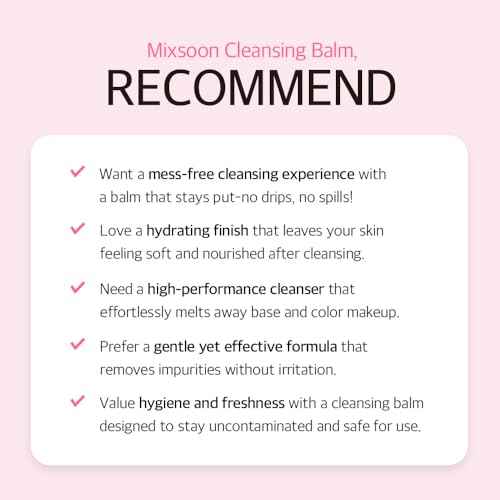 mixsoon Collagen Cleansing Balm - Soft Melting Lightweight Grinding Balm, Hydrating Makeup Remover 50ml / 1.69 fl.oz. Korean Glass Skin Care