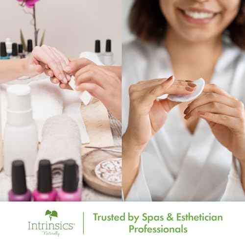 Intrinsics Premium Cotton Ovals (100 Count) ? Dual-Sided 3¡± Medium-High Absorbency Large Cotton Pads, Lint-Free Hypoallergenic Cotton for Makeup Removal, Cleansing, and Exfoliation