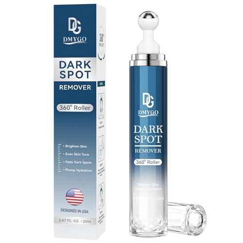 Dark Spot Remover for Face and Body, Dark Spot Corrector Serum, Age Spot & Freckles Remover, Skin Care Serum for Uneven Skin Tone with 360¡Æ Roller Massage Ball, 0.67 fl. oz